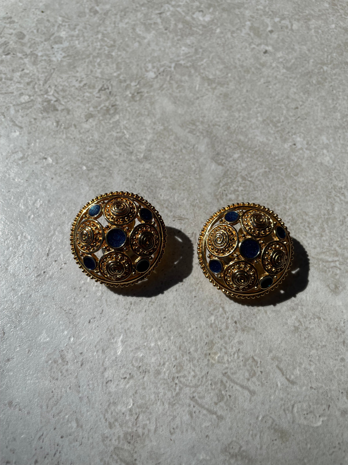 ANDALUSIAN NAVY EARRINGS