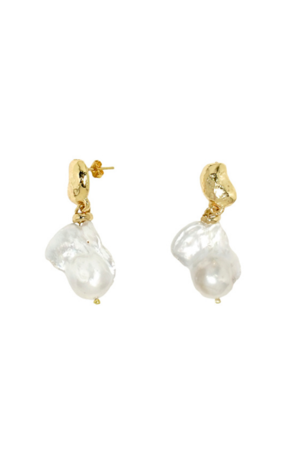 Lila Baroque Pearl Earrings